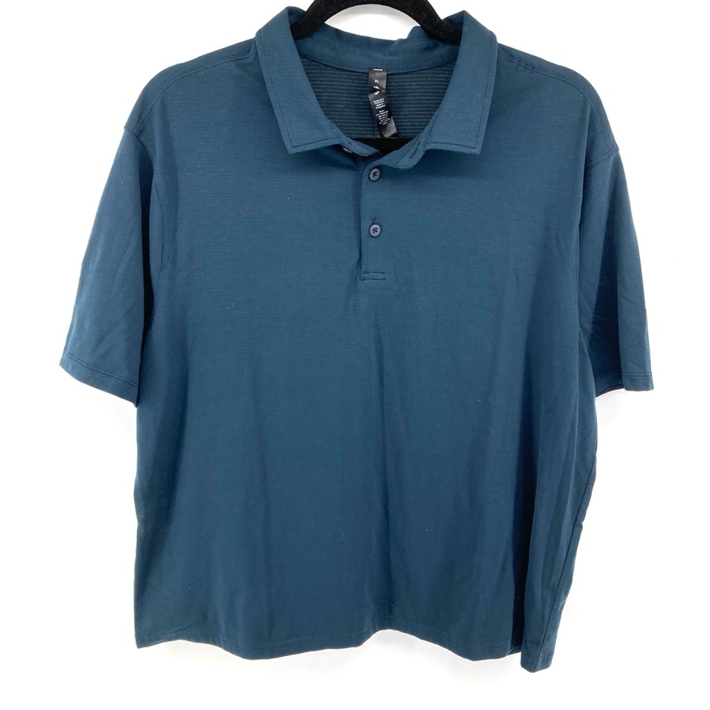Lululemon Blue Short Sleeve Soft Polo Shirt - Picture 2 of 4